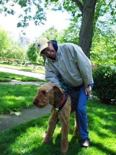 Tyson with an old man